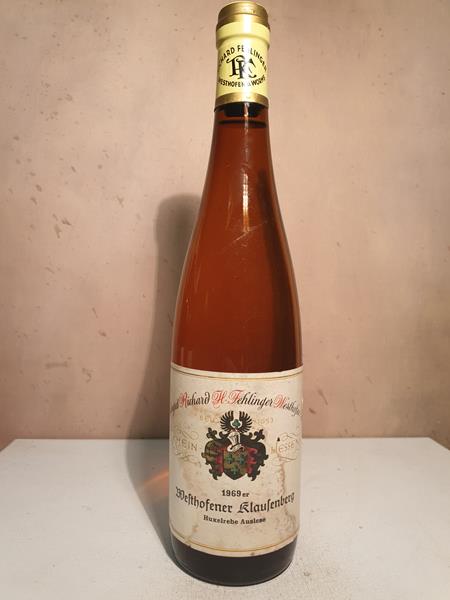 Weingut Richard Fehlinger - Westhofener Klausenberg Huxelrebe Auslese 1969