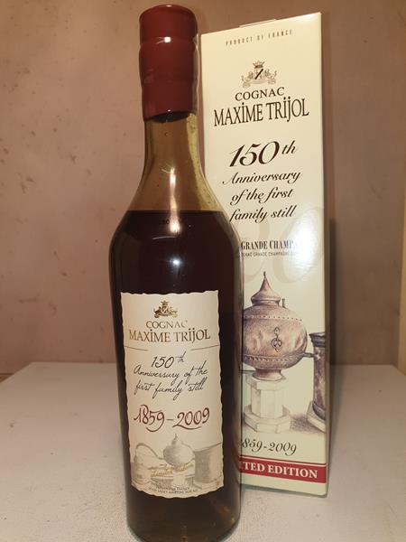 Maxime Trijol Cognac Grande Champagne Premier Cru 150th Anniversary 1859-2009 Limited Edition from the First family still 40% alc. by vol. 375ml with OC