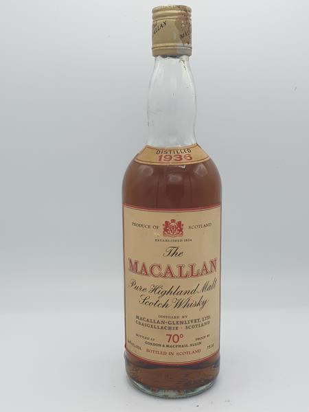 Macallan 1936 - Pure Highland Malt Scotch Whisky distilled 1936 70 proof 75cl 
