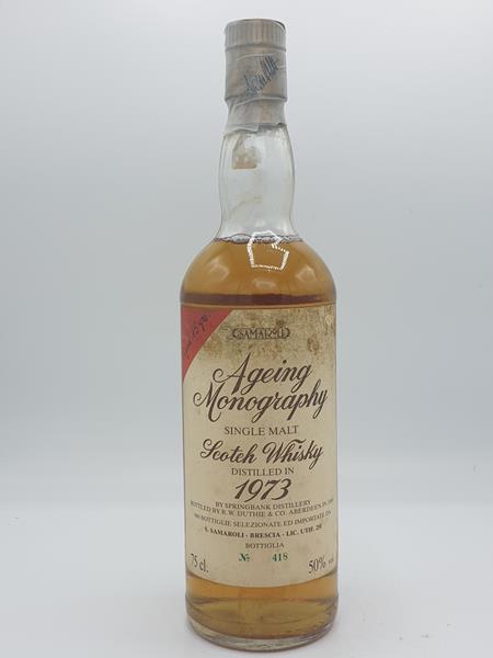 Springbank 1973 Samaroli Ageing Monography 15 Year Old Single Malt Scotch Whisky Campbeltown 50% alc. by vol bt N°418