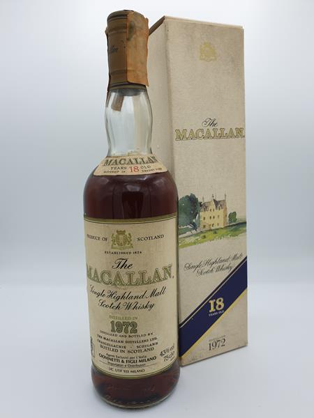 Macallan 1972 - 18 Year old 43% Distillery Bottling Speyside Single Malt Scotch Whisky NV