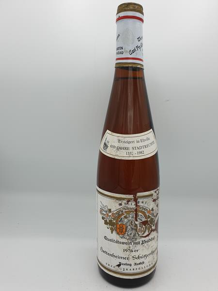 Weingut Carl Frz. Engelmann - Hallgartener Schützenhaus Riesling Auslese Versteigerungswein 1976