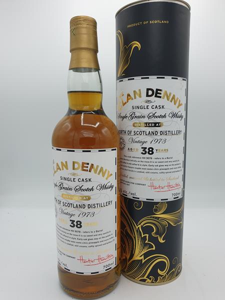 North of Scotland Distillery 1973 Clan Denny Single Cask Single Grain Scotch Whisky 38 years old 52% by vol. 75cl with Box