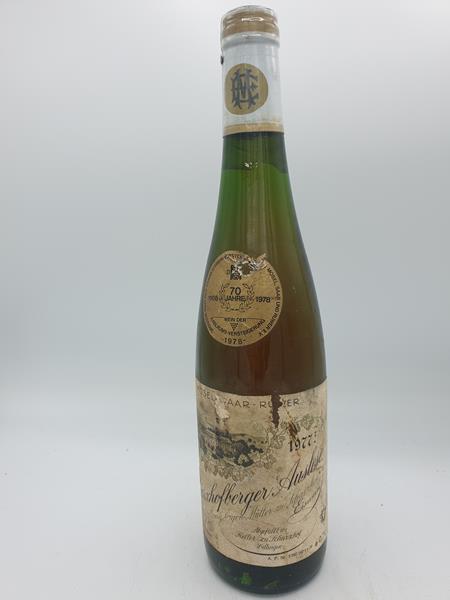 Egon Mller zu Scharzhof - Scharzhofberger Riesling Eiswein-Auslese Goldkapsel Versteigerungswein 1977