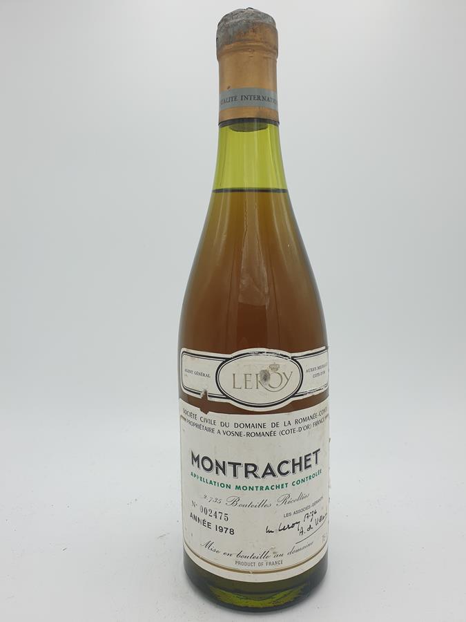 Domaine Romanée Conti (DRC) - Le Montrachet 'Grand Cru' 1978