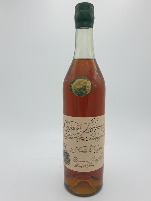 Lheraud Cognac Fine Petit Champagne 'Rserve du Templier' 700ml 42% alc. 1950s vintage bottled in the 1970s