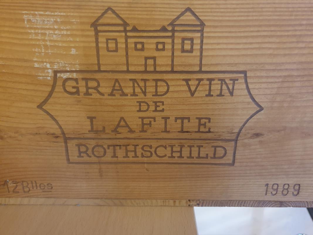 Chteau Lafite Rothschild 1989 OWC 12 bottles 9000ml case