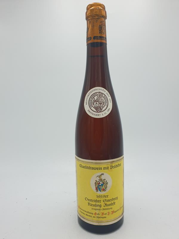 Gutsverwaltung Geheimrat J. Wegeler Deinhard - Oestricher Eiserberg Riesling Auslese Versteigerungswein 1959