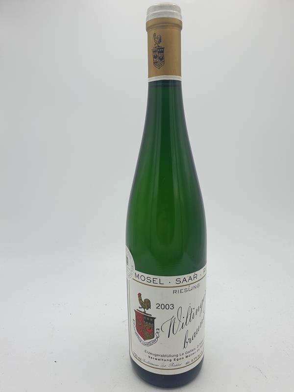 Le Gallais 'Egon Mller zu Scharzhof ' - Wiltinger braune Kupp Riesling Auslese Goldkapsel Versteigerungswein 2003
