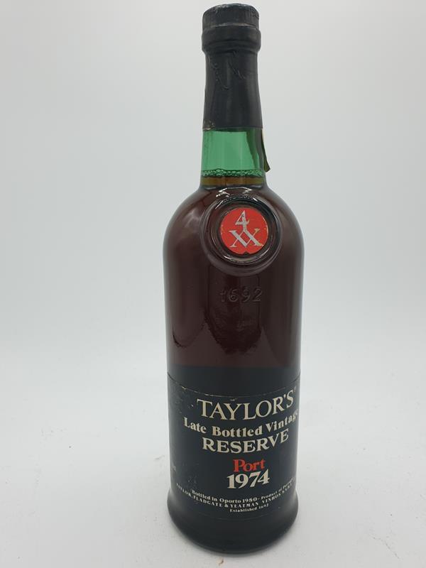 Taylor Late Bottled Vintage RESERVE Port 1974 bottled 1980 - 1974