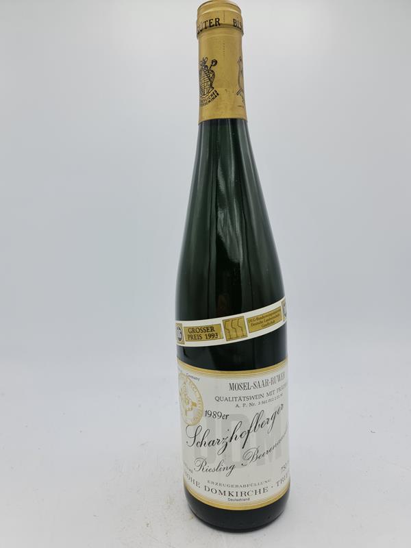 Hohe Domkirche - Scharzhofberger Riesling Beerenauslese GOLDKAPSEL 1989