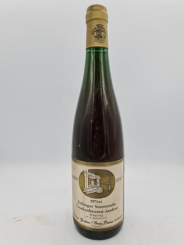Weingut Geschwister Ehses-Berres - Zeltinger Sonnenuhr Riesling Trockenbeerenauslese 1971