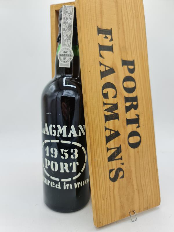 Flagman's Vintage Port 1953 'matured in wood' with OWC 20% alc - 1953