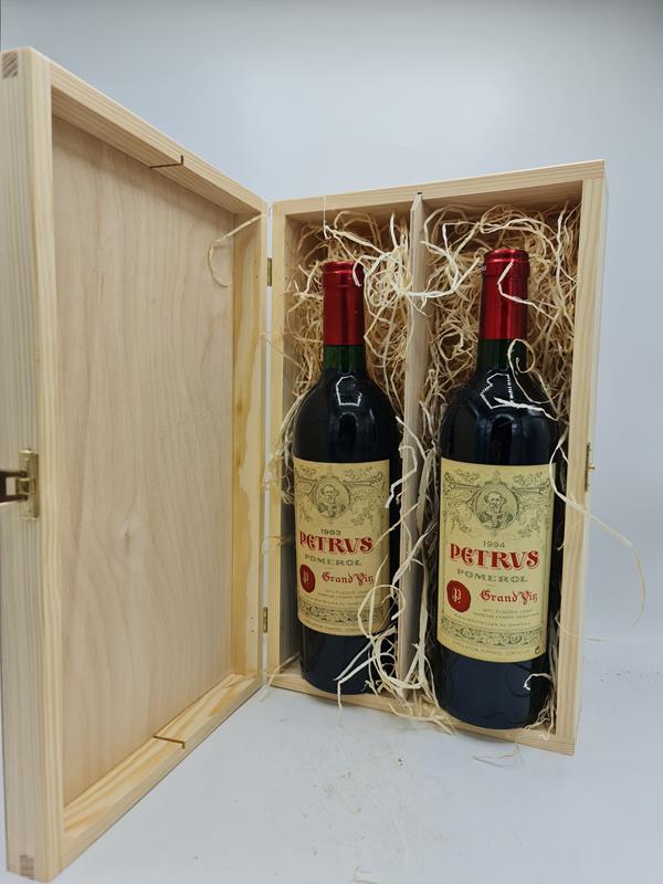 Holzkiste Weinholzkiste Geschenkverpackung in Naturholz inkl. Holzwolle für Zwei 750ml Flasche
