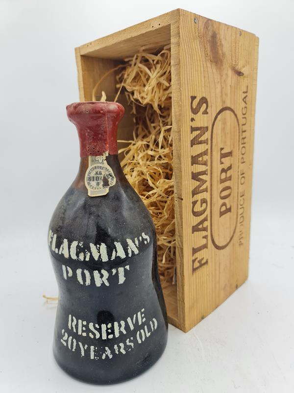 Flagman's Port 20 YEARS OLD RESERVE 1957 bottled in 1977 'matured in wood' with OWC 20% alc by vol