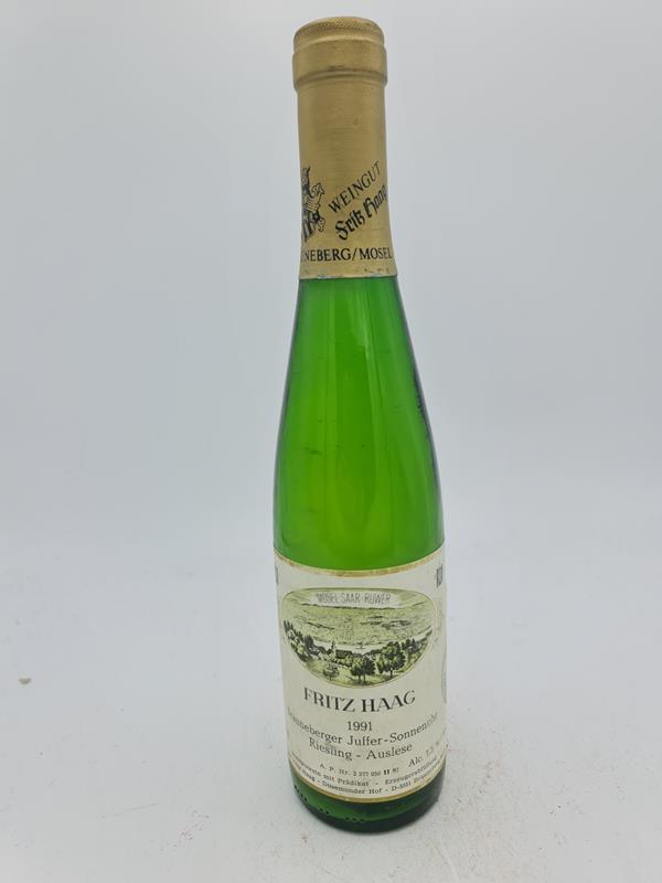 Fritz Haag  - Brauneberger Juffer-Sonnenuhr Riesling Auslese Lange Goldkapsel Versteigerungswein 1991 375ml