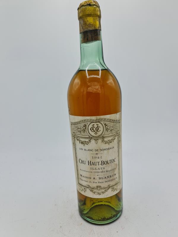Maison A. Blanken - Vin Blanc de Bordeaux Cru Haut-Boutoc Illats 1942