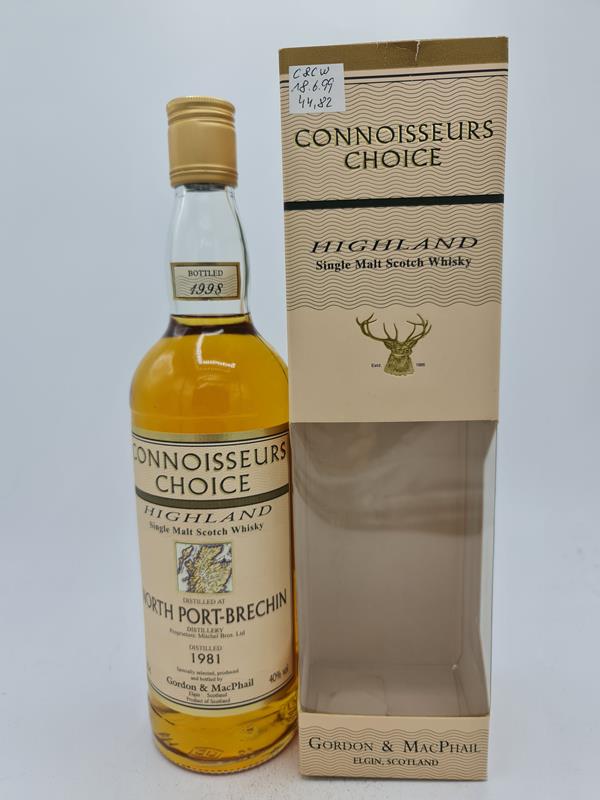 North Port-Brechin 1981 17 Years old Bottled 1998 Gordon & MacPhail Connoisseurs Choice 40% alc by vol 700ml