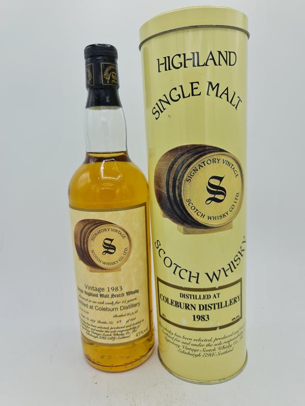 Coleburn 1983 15 Years old bottled 1998 Signatory Vintage Collection Cask 209 43,0% alc. by vol. 700ml