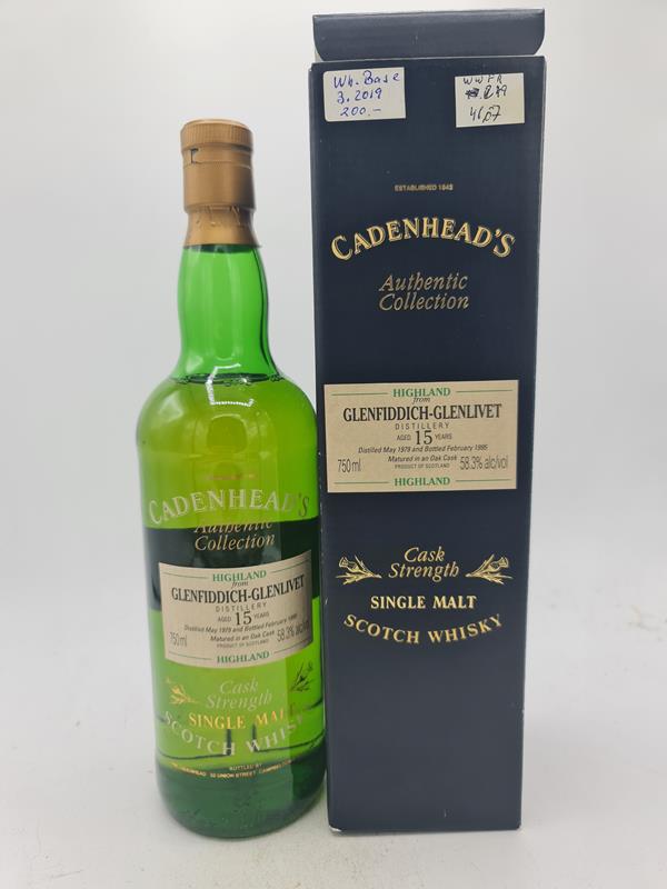 Glenfiddich 1979 15 Years Old bottled 1995 Cadenhead's Authentic Collection 58,3% alc by vol