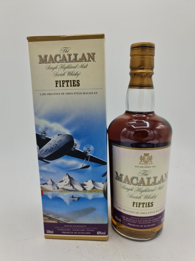 Macallan Travel Series Single Malt Scotch Whisky 1950's Sherry Cask bottled 2001 40,0% alc by vol. 70cl