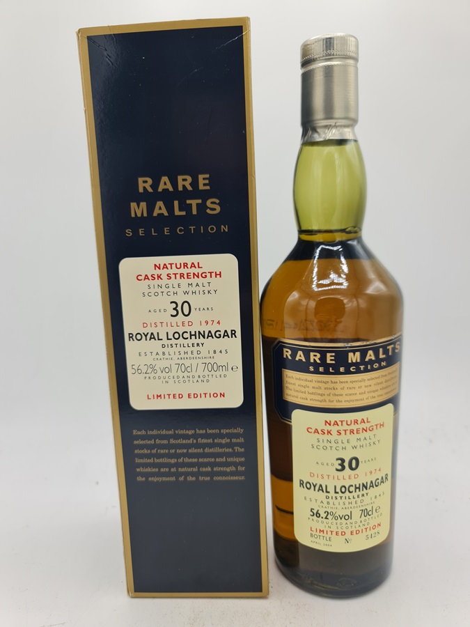 Royal Lochnagar 1974 30 Years old bottled 2004 Single Malt Scotch Whisky Rare Malts Selection 56,2% alc by vol. 70cl No.5428, OVP