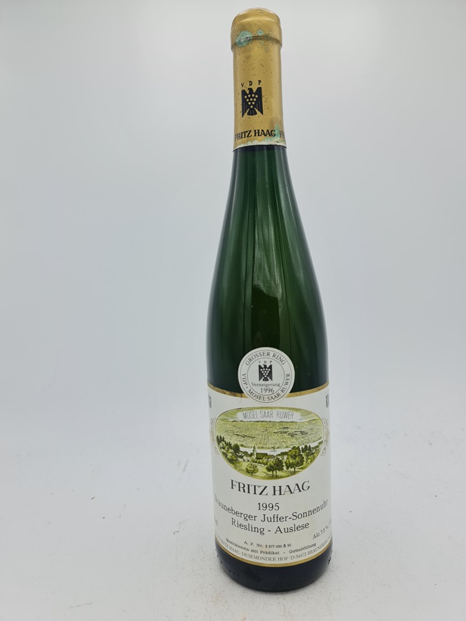 Fritz Haag  - Brauneberger Juffer-Sonnenuhr Riesling Auslese Lange Goldkapsel Versteigerungswein 1995 