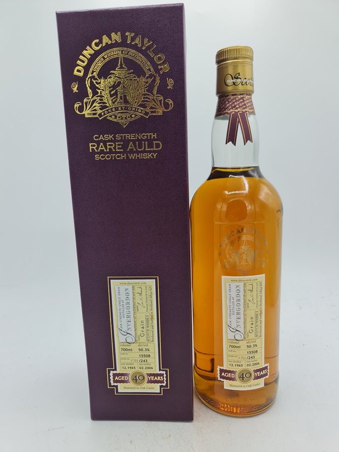 Invergordon 1965 40 Years Old bottled 2006 Single Malt Scotch Whisky Duncan Taylor Rare Auld Cask Strengh 50,3% alc by vol 70cl