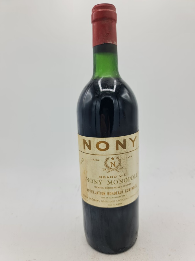 Jean Nony NONY MONOPOLE Grand Vin Bordeaux 1982