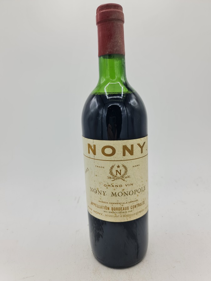 Jean Nony NONY MONOPOLE Grand Vin Bordeaux 1983