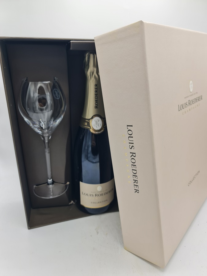 Louis Roederer Champagne COLLECTION N° 243 OC with 2 glasses NV 750ml 12,5% alc by vol