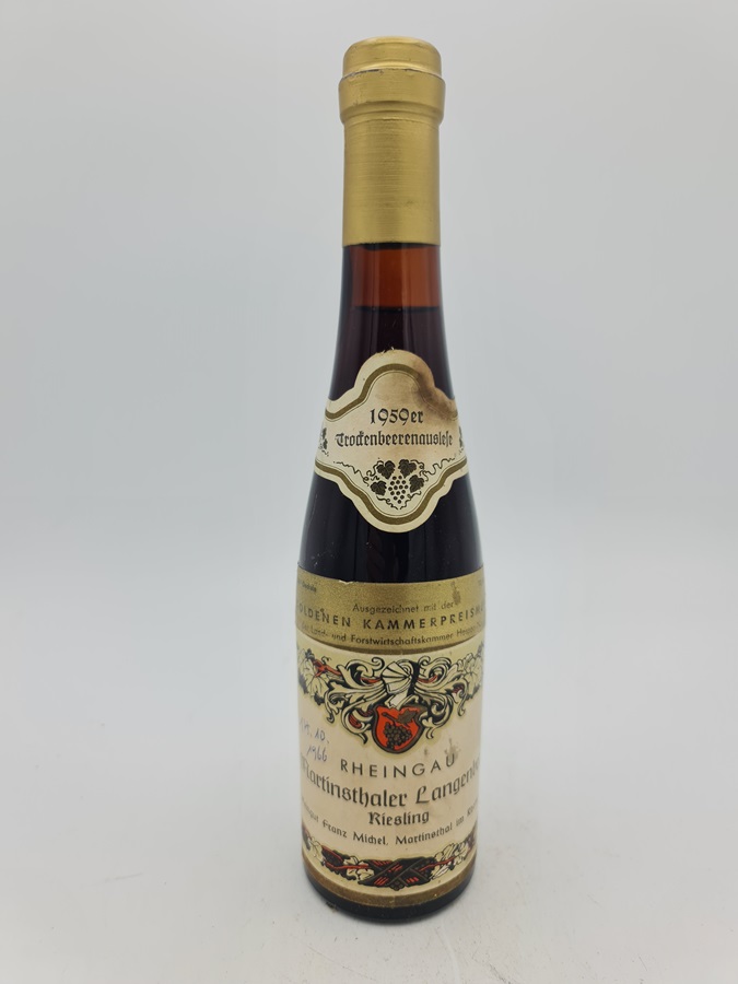 Weingut Franz Michel - Martinsthaler Langenberg Riesling Trockenberenauslese 1959 '224 Oechsle/12,4% Sure' 375ml