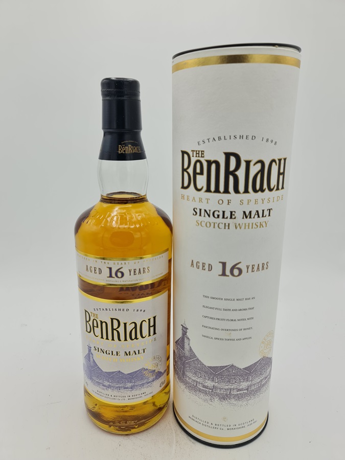 BenRiach 16 Years Old bottled 2013 Blue Label Single Malt Scotch Whisky 40% alc by vol with OC