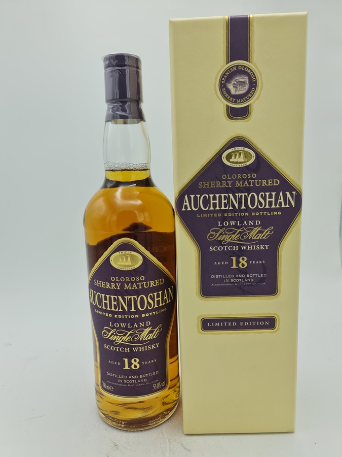 Auchentoshan 18 Years Old bottled 2006 Single Lowland Malt Scotch Whisky 55,8% alc by vol with OC