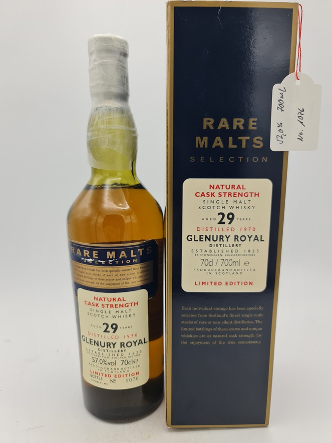 Glenury Royal 1970 29 Years Old bottled 1999 Highland Single Malt Scotch Whisky Rare Malts Selection Distillery Bottling 70cl 57% alc by vol with OC 