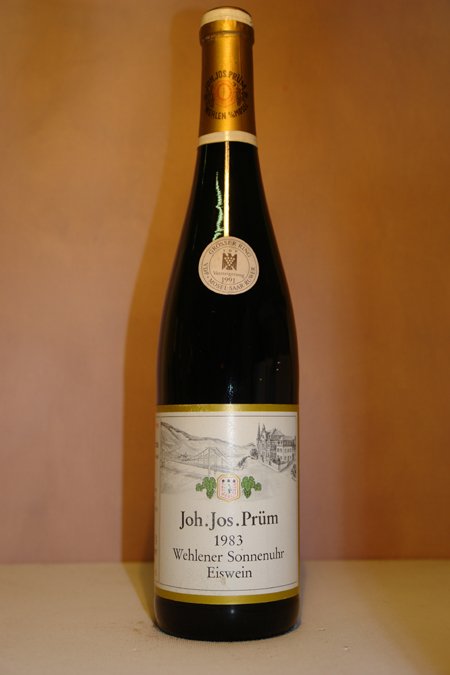 J. J. Prm - Wehlener Sonnenuhr Riesling Eiswein LANGE GOLDKAPSEL Versteigerungswein 1983