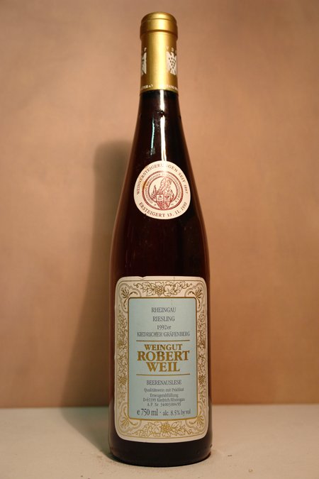 Robert Weil - Kiedricher Grfenberg Riesling Beerenauslese Goldkapsel Versteigerungswein 1992