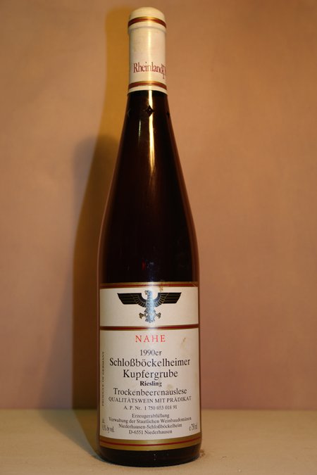 Staatliche Weinbaudomne Niederhausen Schlossbckelheim - Schlossbckelheimer Kupfergrube Riesling Trockenbeerenauslese 1990