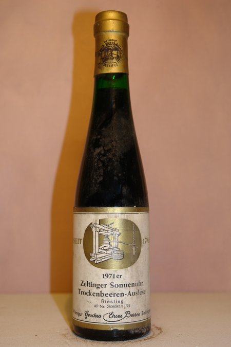 Weingut Geschwister Ehses-Berres - Zeltinger Sonnenuhr Riesling Trockenbeerenauslese 1971 375ml