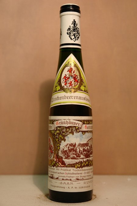 C. von Schubertsche Schlosskellerei Maximin Grnhuser Herrenberg Trockenbeerenauslese 1989 375ml