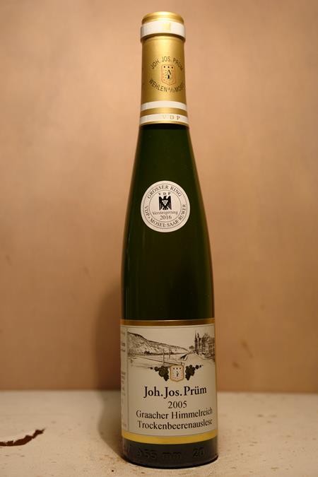 J. J. Prm - Graacher Himmelreich Riesling Trockenbeerenauslese Lange Goldkapsel Versteigerungswein 2005 375ml