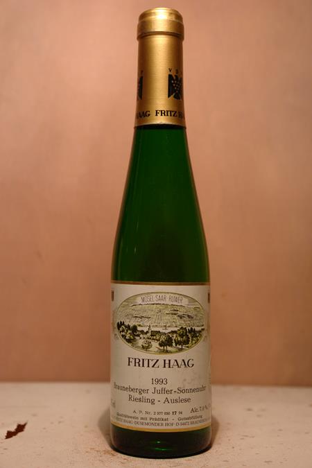 Fritz Haag - Brauneberger Juffer-Sonnenuhr Riesling Auslese Lange Goldkapsel Versteigerungswein 1993 375ml