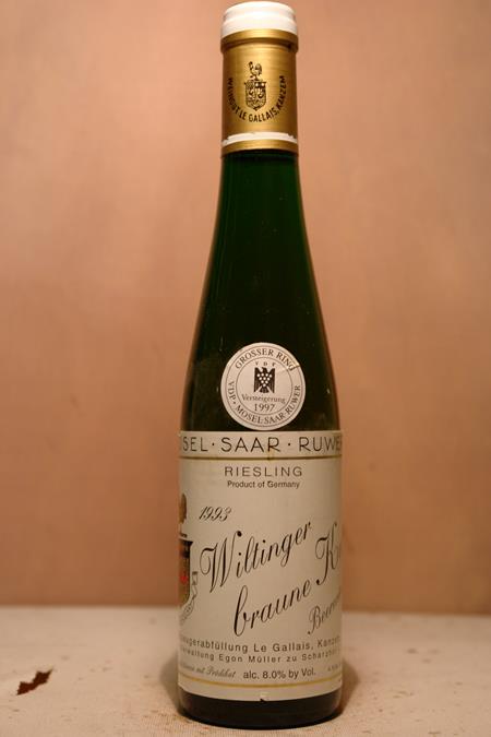 Le Gallais 'Egon Müller zu Scharzhof ' - Wiltinger braune Kupp Riesling Beerenauslese Goldkapsel Versteigerungswein 1993 375ml