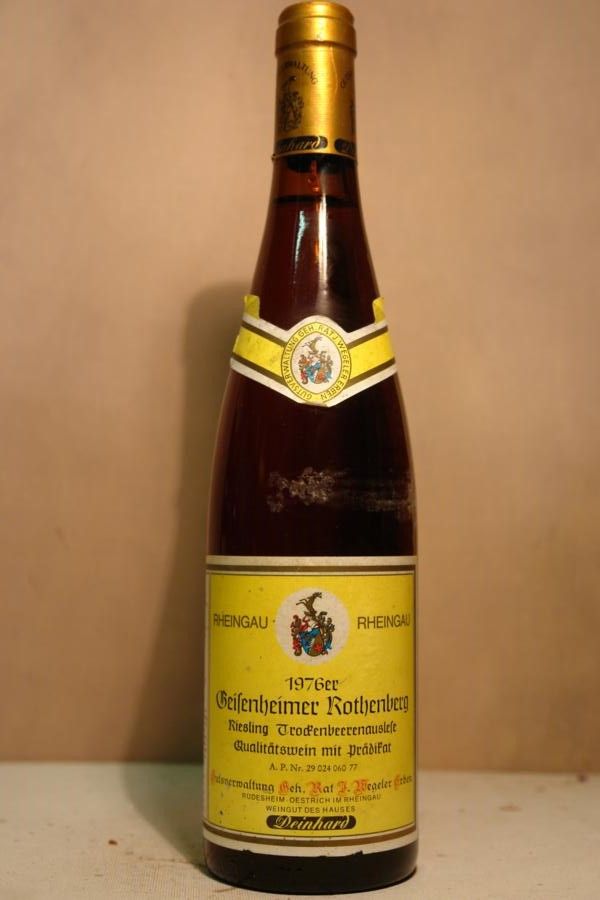 Wegeler - Geisenheimer Rothenberg Riesling Trockenbeerenauslese 1976