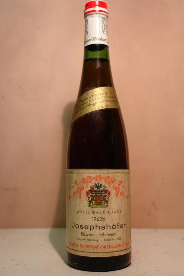 Reichsgraf von Kesselstatt - Josephshfer Riesling Eiswein Edelwein Fuder N2043 1962