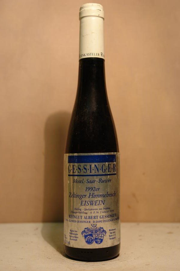 Weingut Albert Gessinger - Zeltinger Himmelreich Riesling Eiswein 1992 375ml