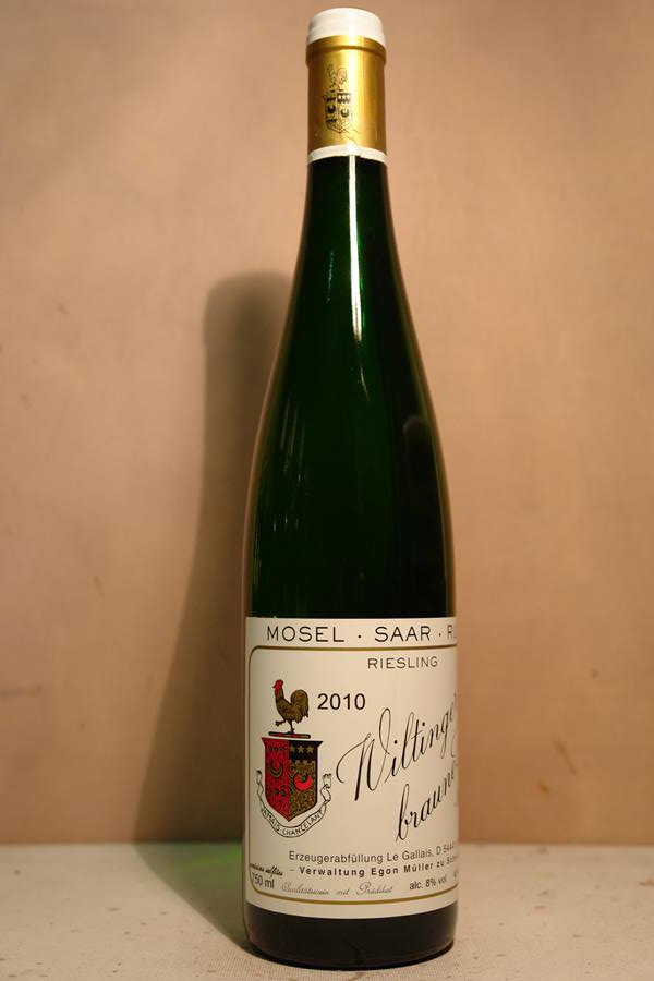 Le Gallais 'Egon Mller zu Scharzhof ' - Wiltinger braune Kupp Riesling Auslese Goldkapsel Versteigerungswein 2010