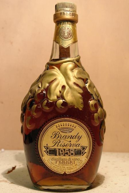 G. Fabbri S.p.A. Bologna - Brandy Riserva 1958 distillato di vino 'for collectors only' 40% alc. by vol. 75cl