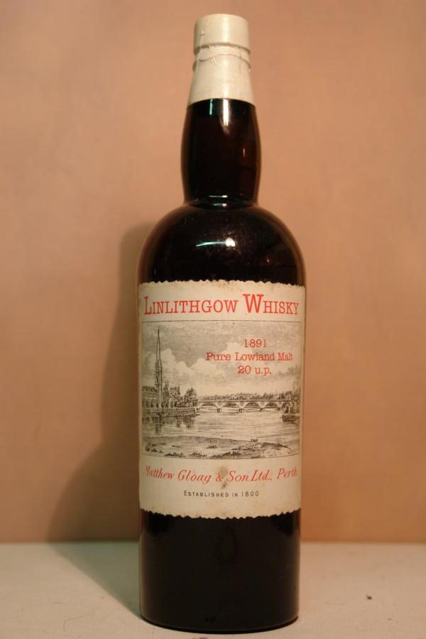 Linlithgow 1891 - Pure Lowland Malt Whisky 20 U.P. by Matthew Gloag & Son Ltd., Perth