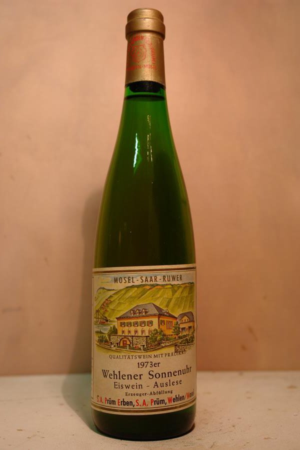 S. A. Prm - Wehlener Sonnenuhr Riesling Eiswein-Auslese Goldkapsel 1973